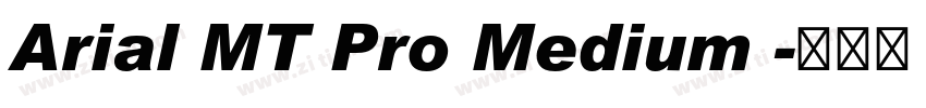 Arial MT Pro Medium 字体转换